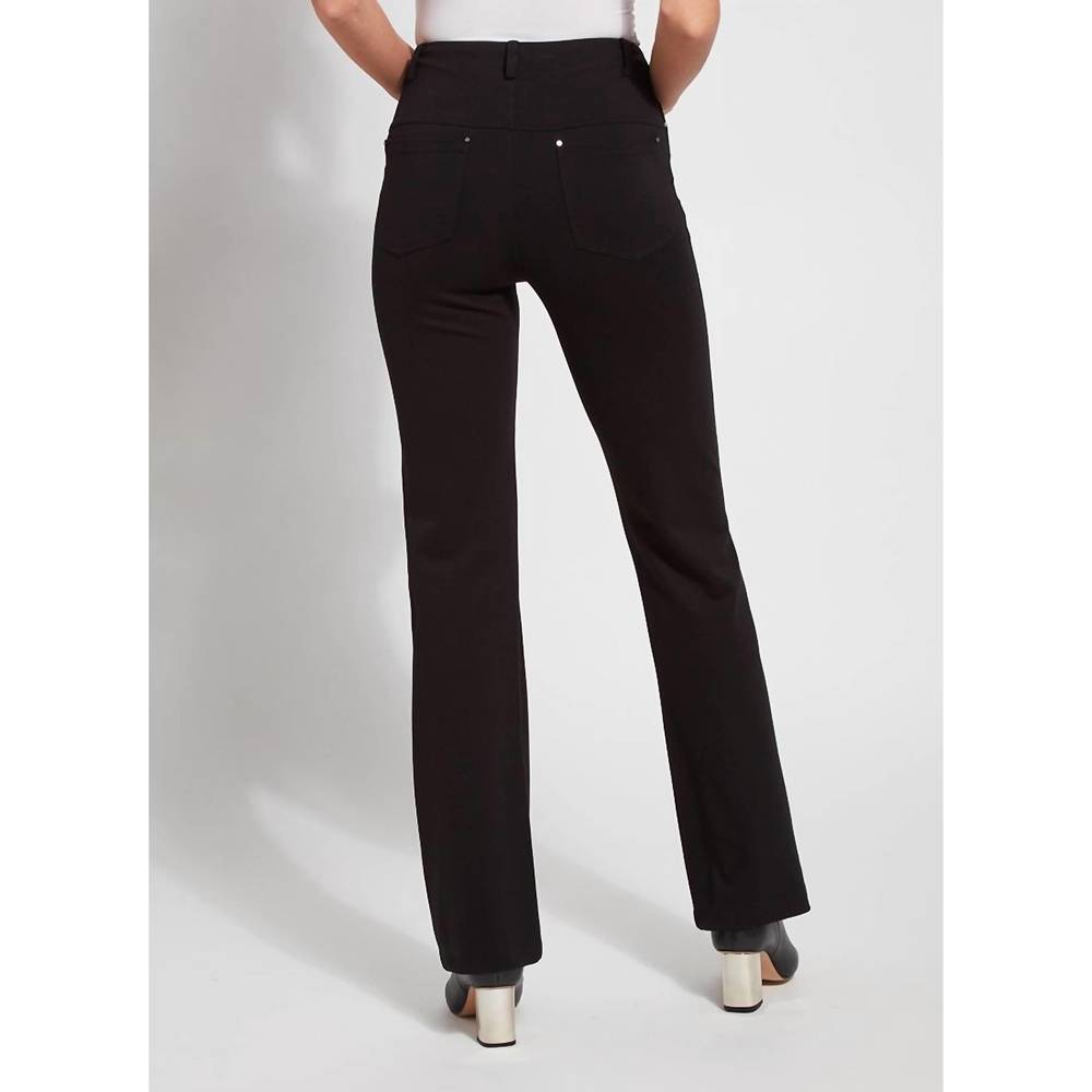 NEW LYSSE ponte baby bootcut 33" inseam in black - Picture 3 of 4